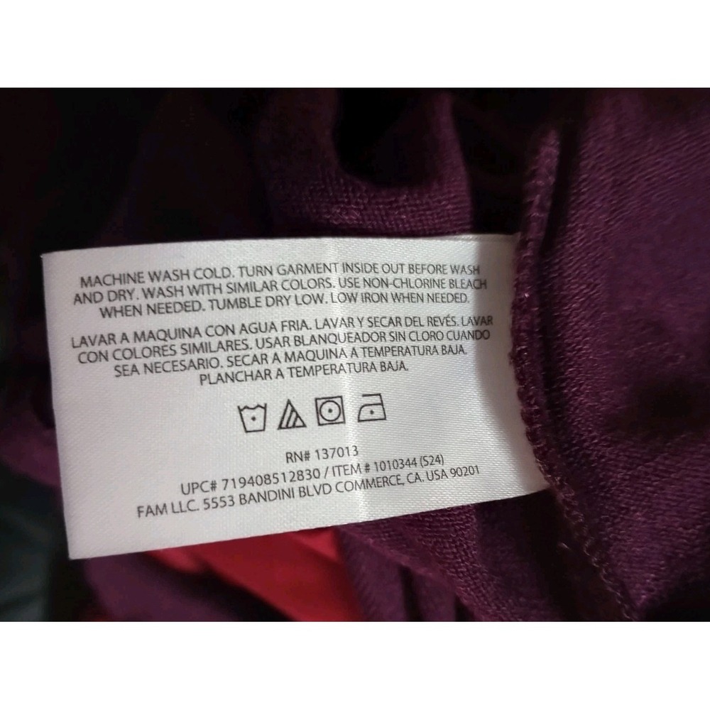 Banana Republic Purple Scoop Neck Pullover Tunic Rayon Blend Size Medium - Picture 4 of 5